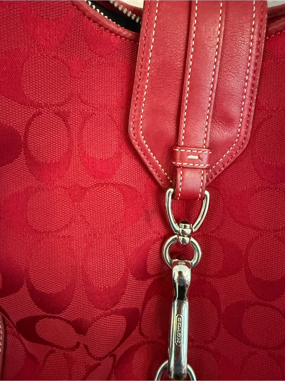 Red Coach Purse - Picture 2 of 11